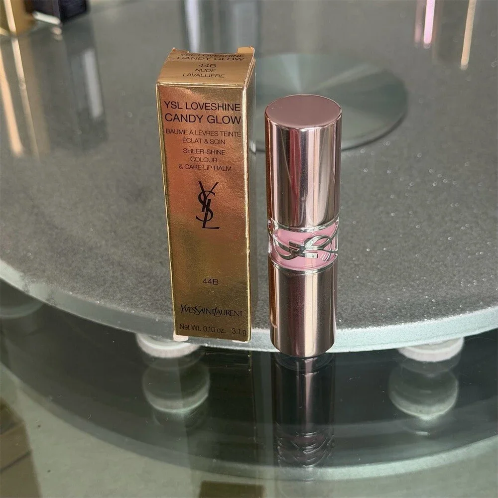 YSL Loveshine Candy Glow Lip Balm 44B Nude Lavallière Sheer Shine BNIB